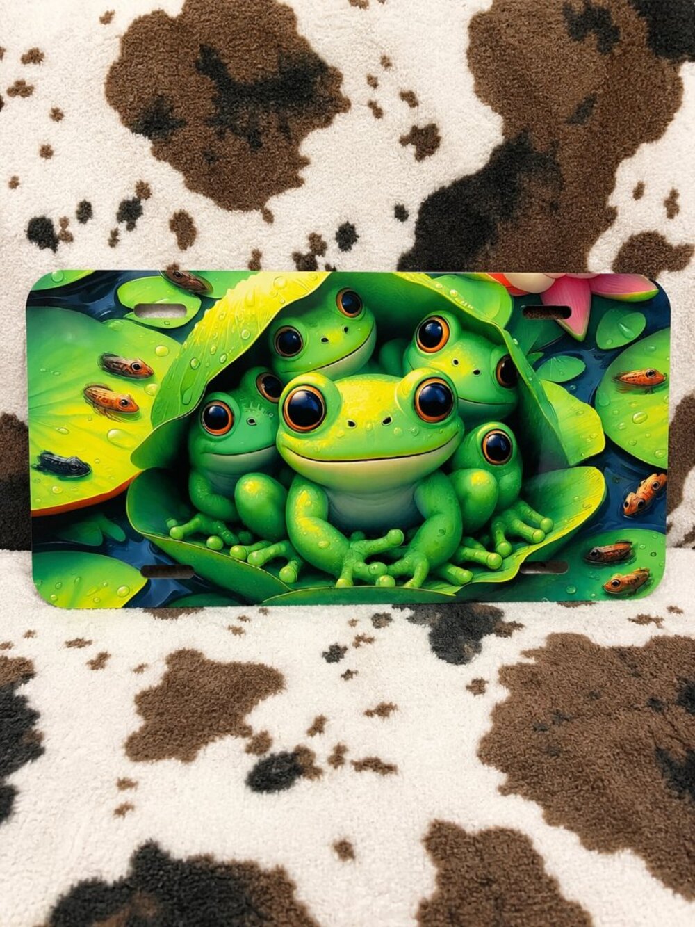Frogs Car Tag Custom Vehicle License Plate